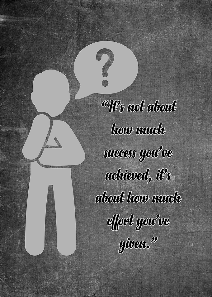 Effort over Success Inspirational Quote