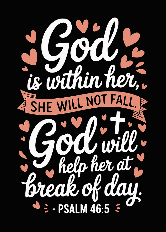 God is within her Psalm 46:5