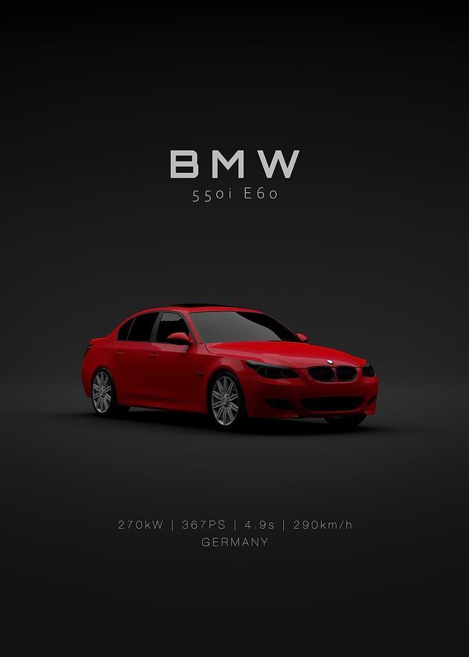 2008 BMW 550i E60 Red Specs