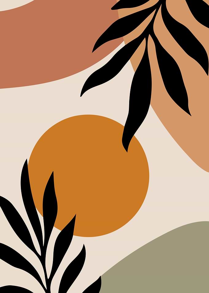 Abstract Botanical Illustration