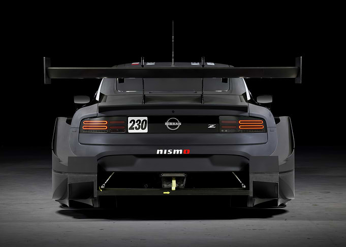 Nissan Z Racing Car Rear View