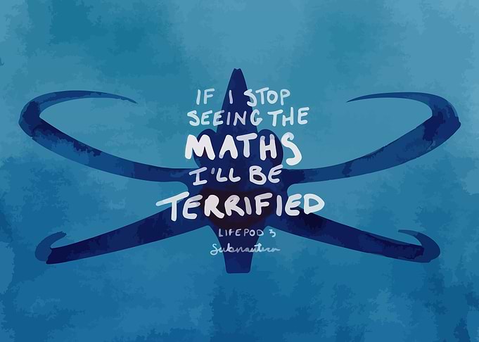Subnautica Terrified of Maths Fan Art