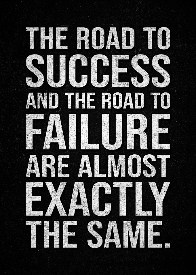 Success and Failure Quote Poster