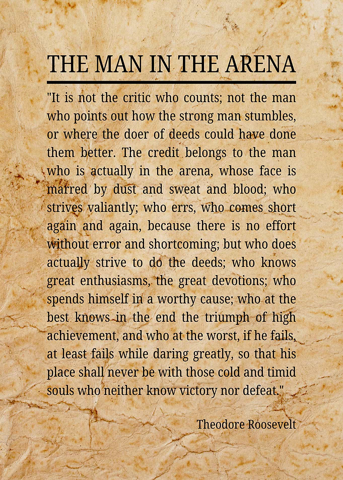 The Man in the Arena Quote