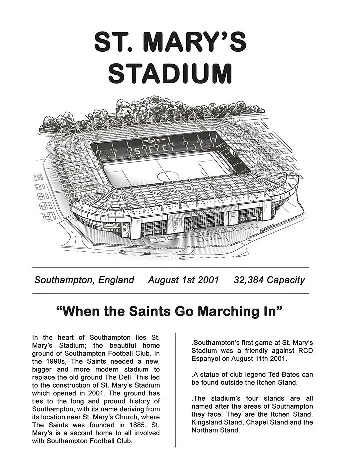 St. Mary's Stadium Blueprint