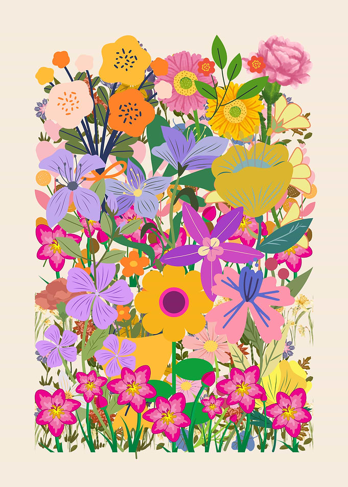 Colorful Floral Illustration