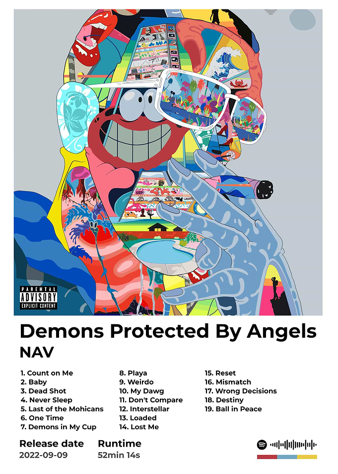 nav Demons Protected By Angels Album Cover