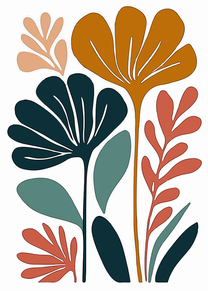 Abstract Floral Art Print