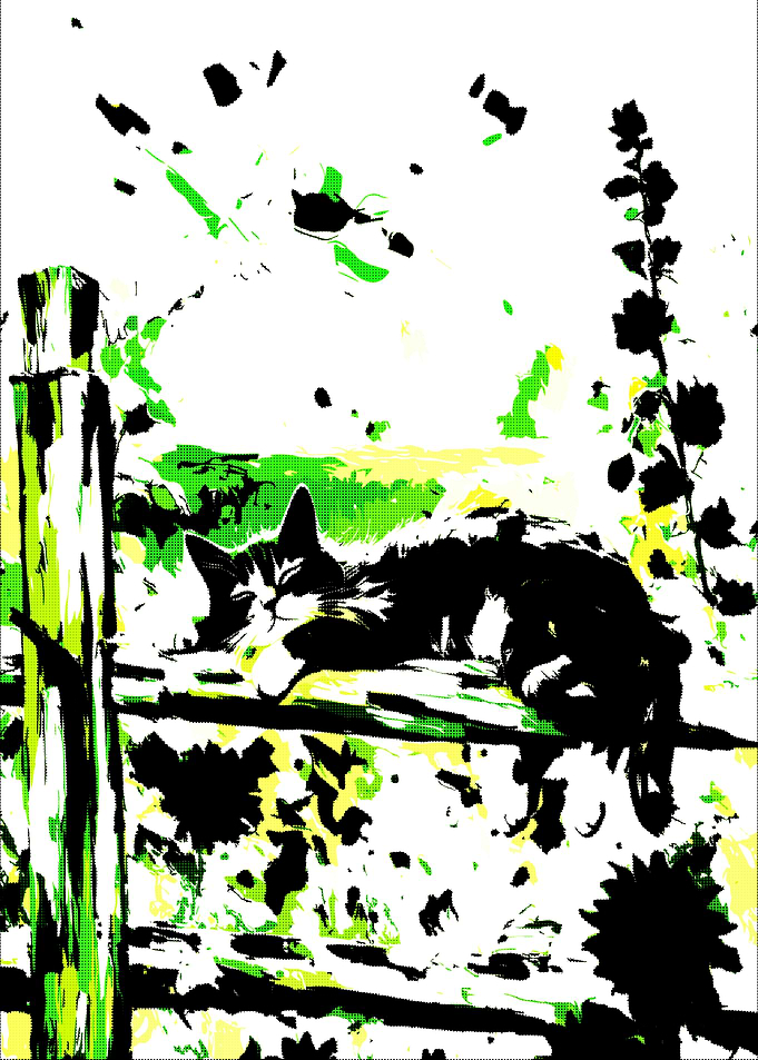 Cat Nap on Fence
