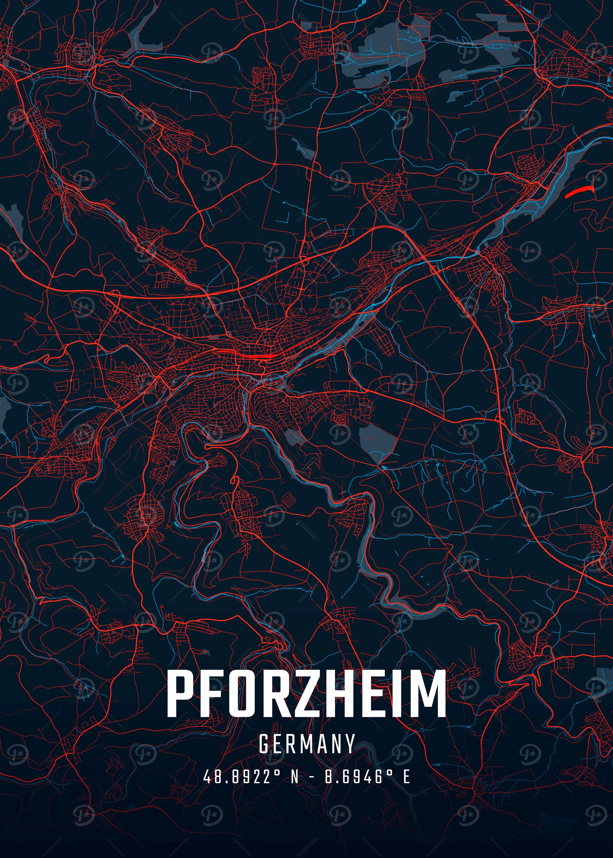 Pforzheim City Map