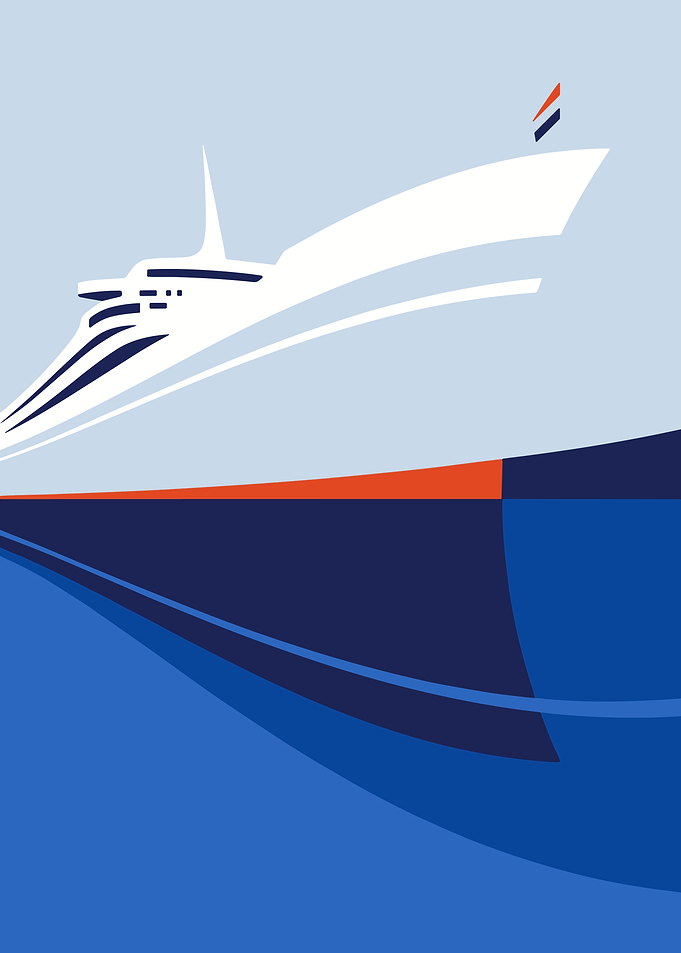 Cruise Ship Minimalist Art