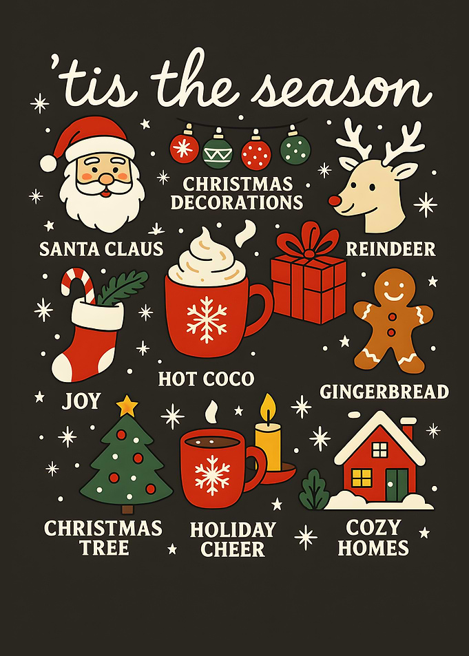 Christmas Season Holiday Cheer Illustration
