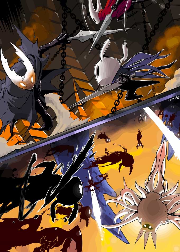 Hollow Knight Battle Scene
