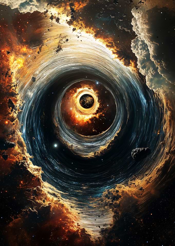 Cosmic Vortex: Space and Time Distortion