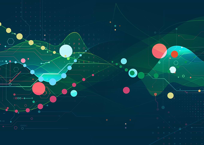Abstract Data Visualization with Colorful Elements