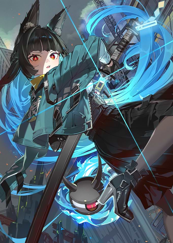 Girl with Sword and Spirit