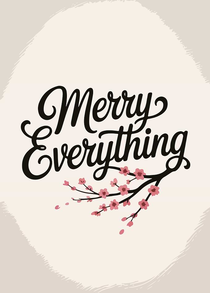 Merry Everything Floral Greeting