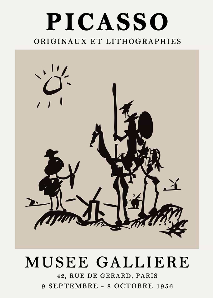 Picasso Exhibition Poster, Musee Galliere, 1956