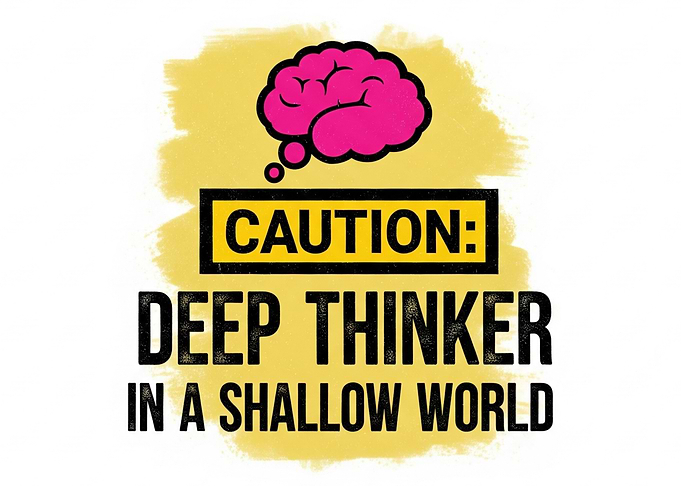 Caution: Deep Thinker in a Shallow World