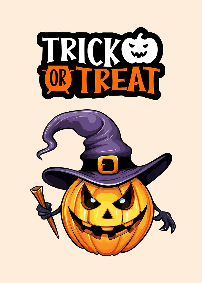 Halloween Pumpkin Cartoon Illustration