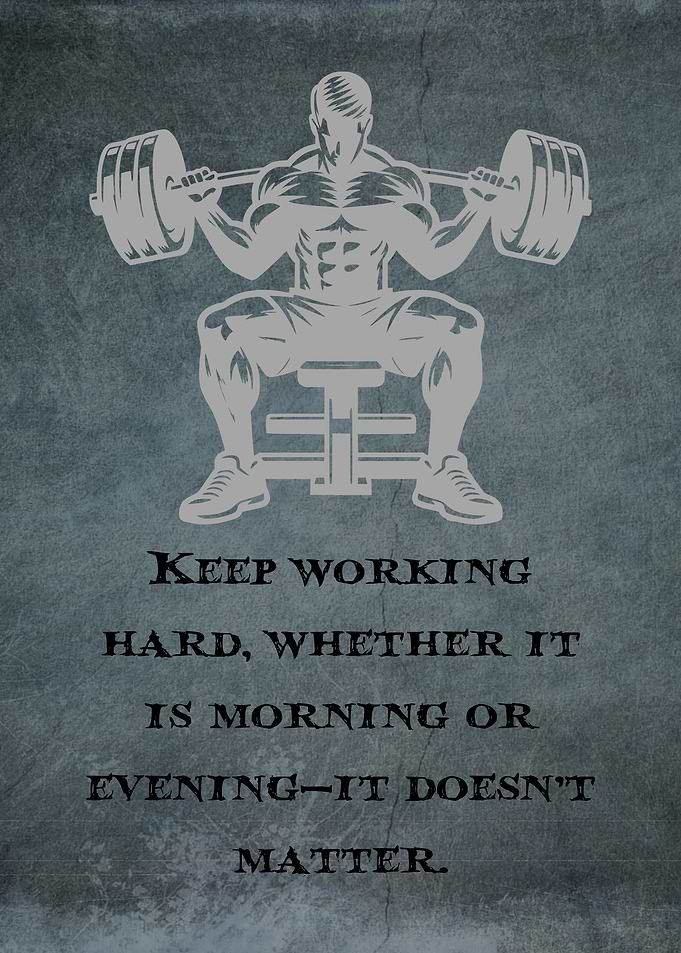 Motivational Gym Workout Poster