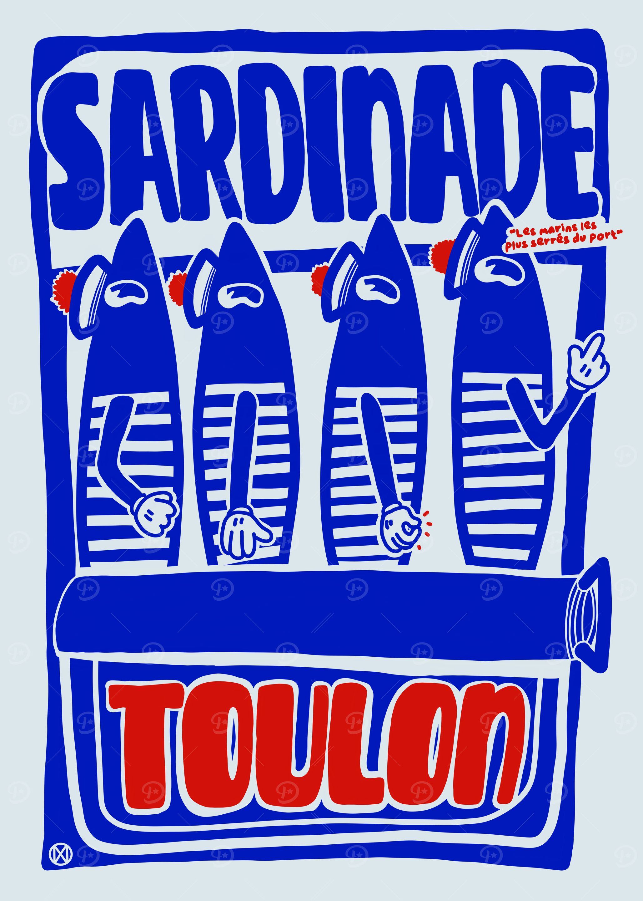 Sardinade Toulon Sardines Illustration