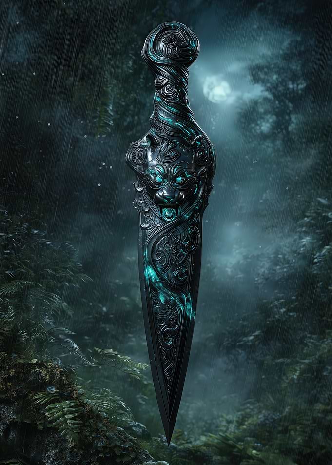 Ornate Tiger Dagger