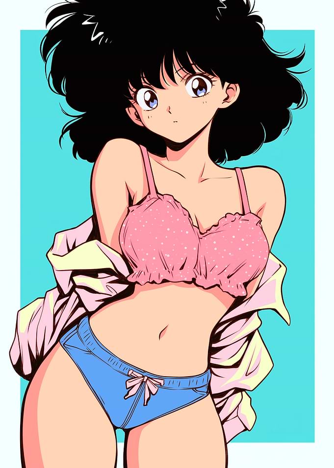 Anime Girl in Lingerie