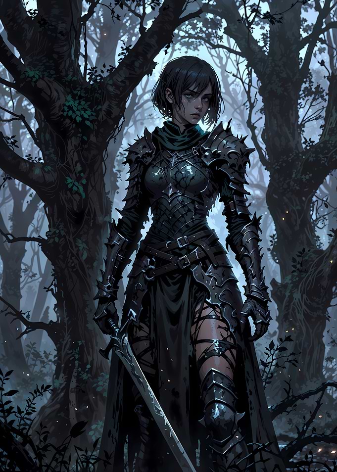 Female Shadow Forest Knight