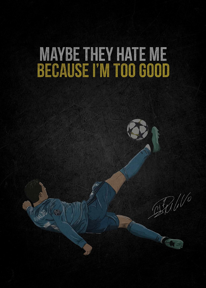 Cristiano Ronaldo Bicycle Kick Illustration