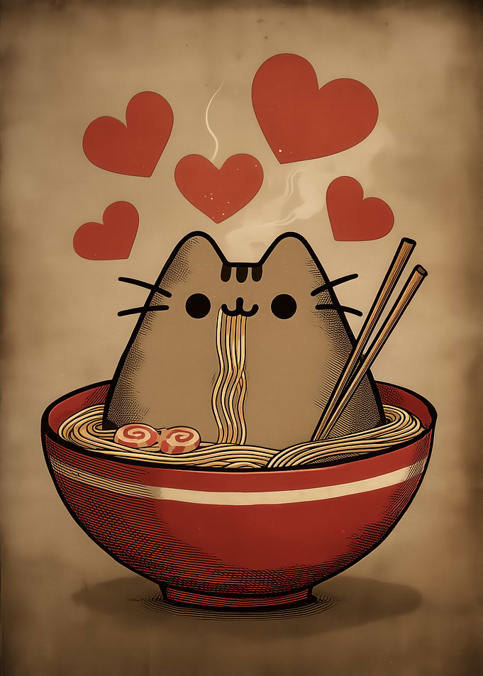Cat Ramen Love