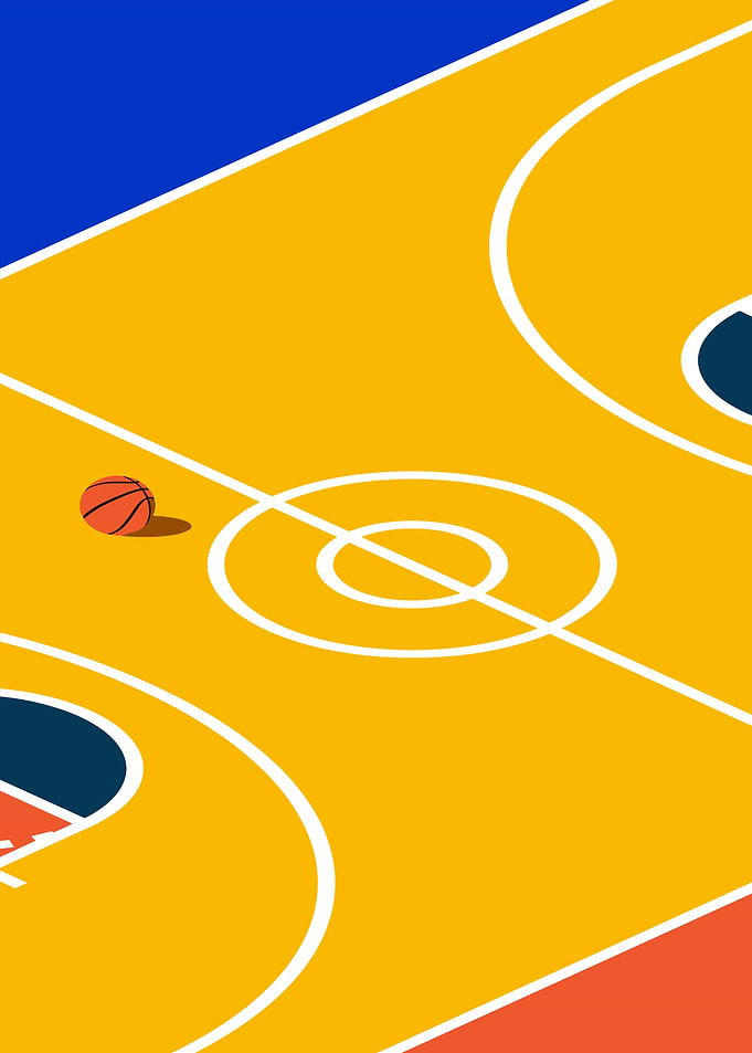 Basketball Court Isometric View