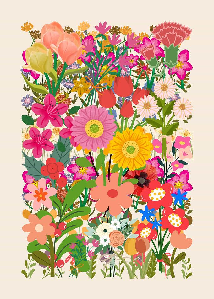 Colorful Floral Illustration