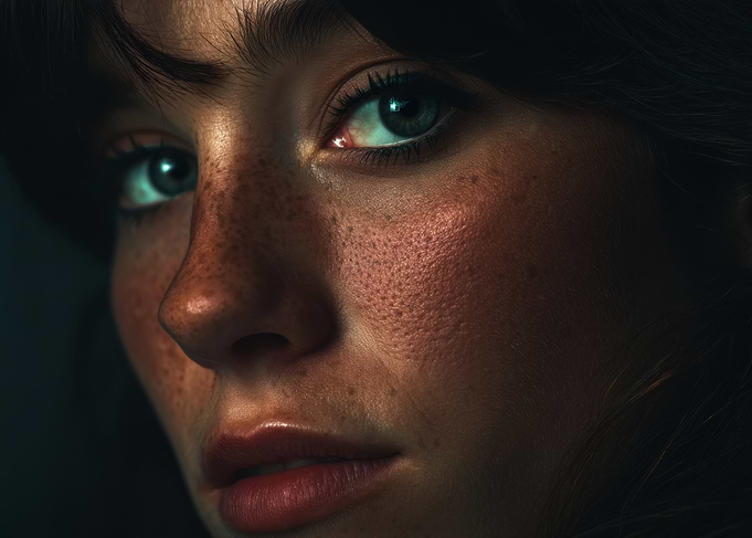 Close-up Portrait of a Woman's Face