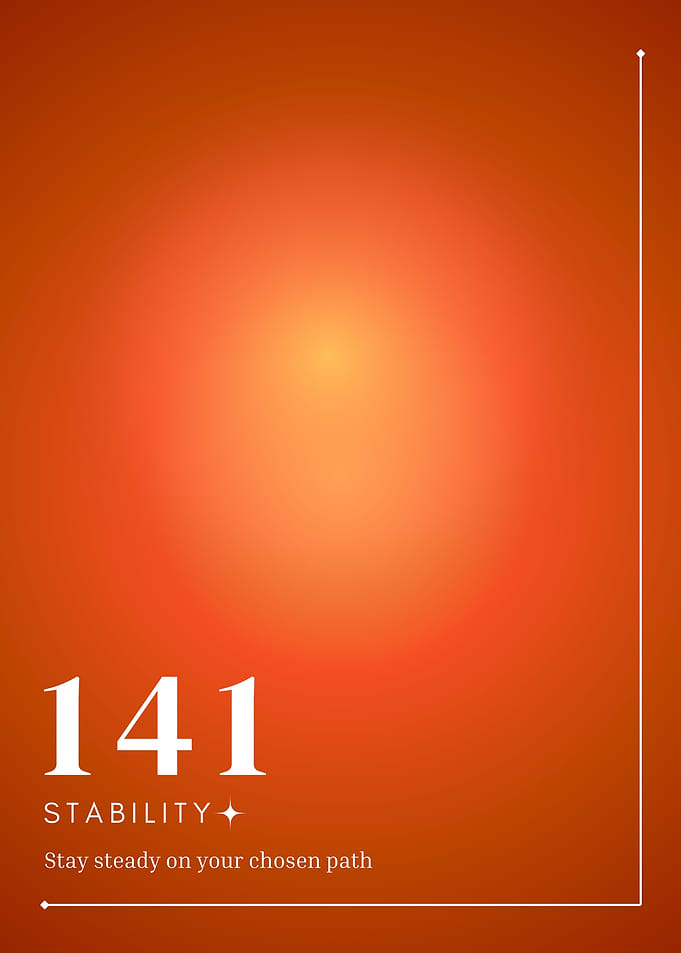 141 Stability Angel numbers aura