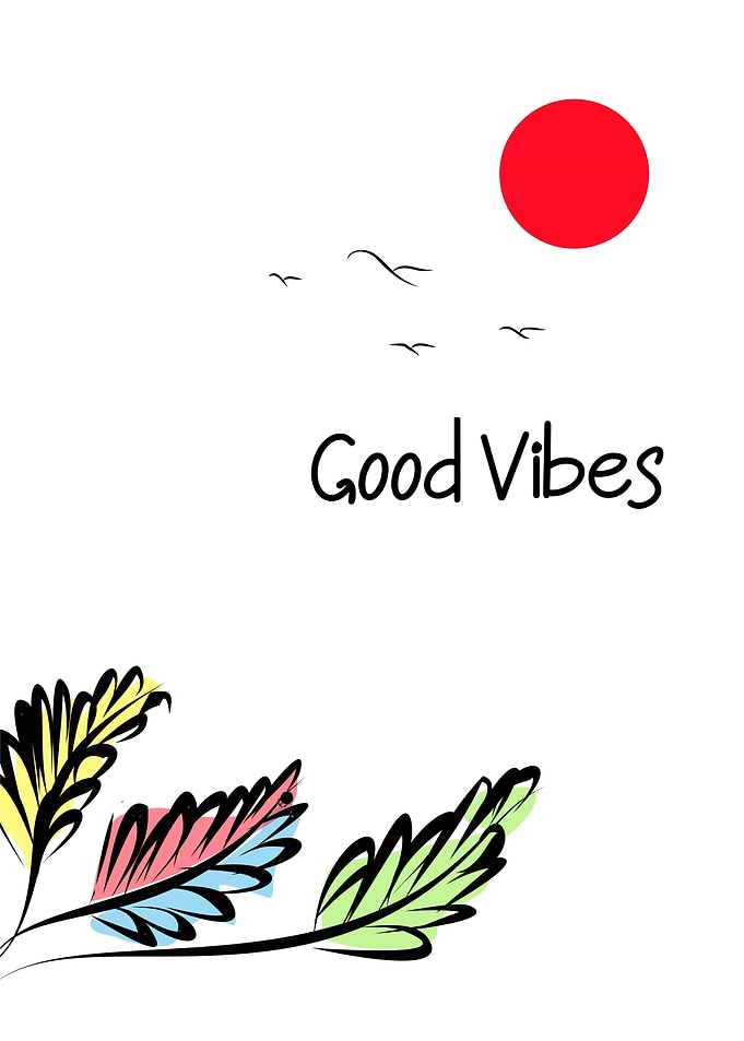 Good Vibes Minimalist Art