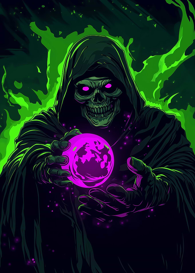 Grim Reaper with Magic Orb