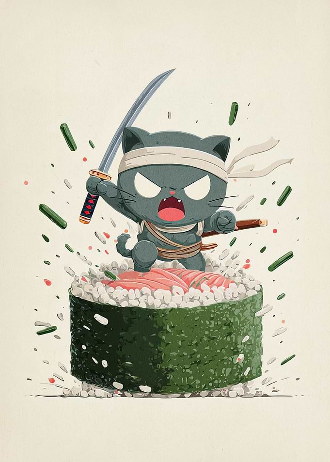 Sushi Cat Warrior