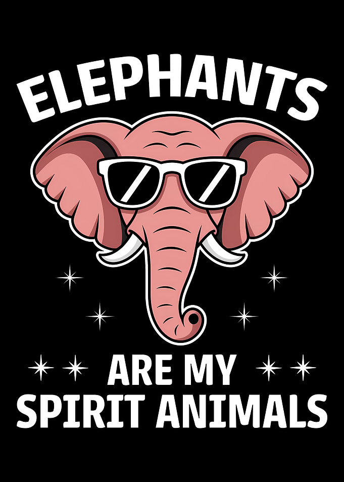 Cool Elephant Spirit Animal Design