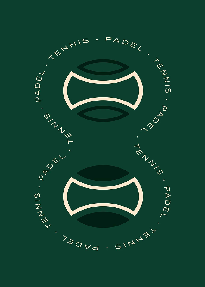 Tennis and Padel Minimalist Design