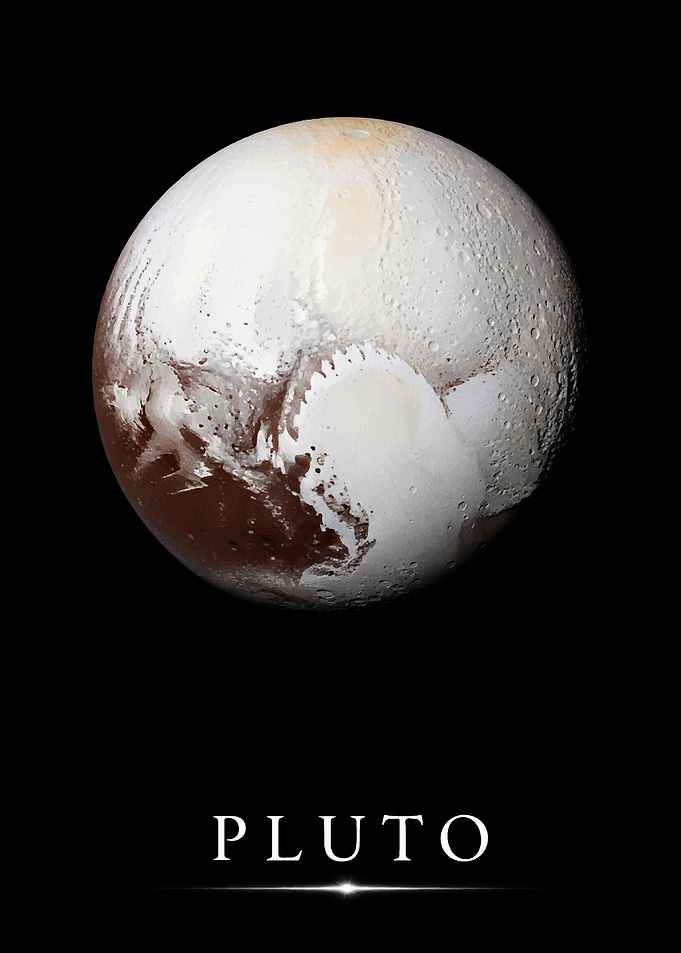 Pluto Planet Isolated