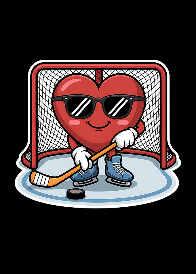 Ice Hockey Love Winter