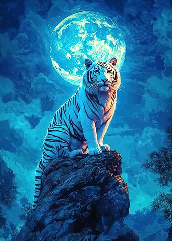Tiger Blue Moon