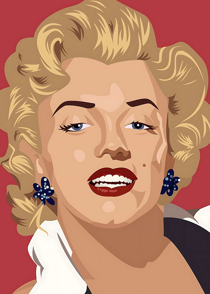 Marilyn Monroe Portrait Illustration