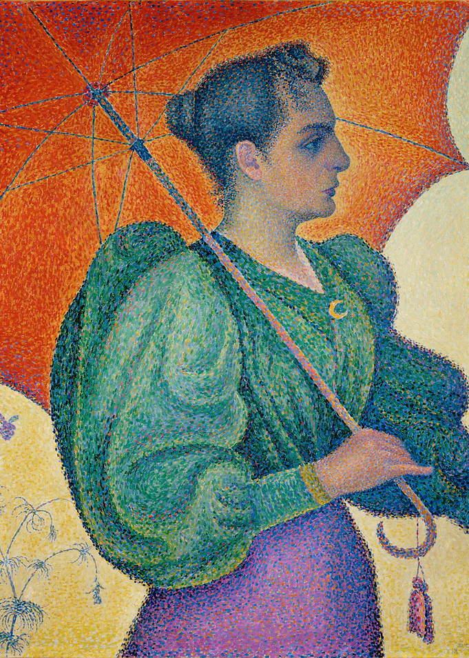 Woman with Parasol by Georges Seurat