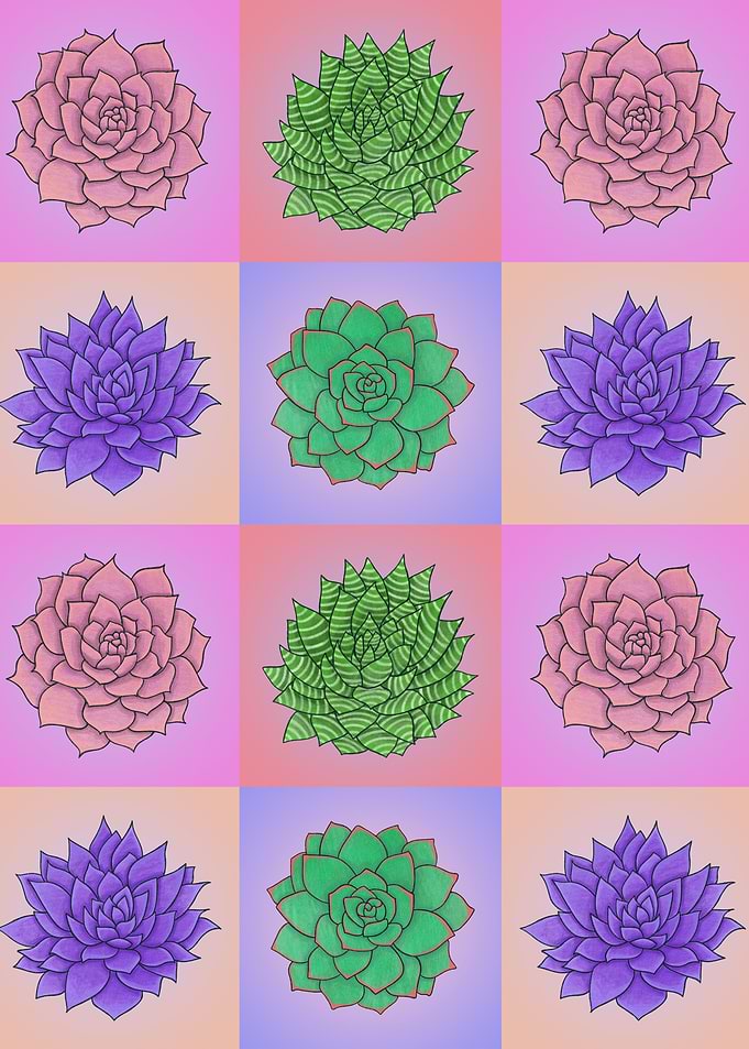Succulent Pop Art