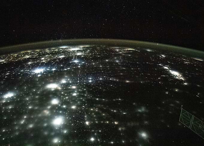 Earth at Night from Orbit