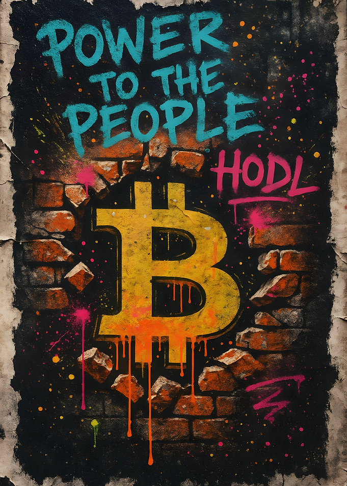 Bitcoin Graffiti Art