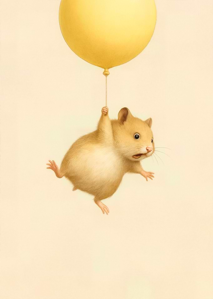 Flying Hamster – Balloon Ride with Pet Humor