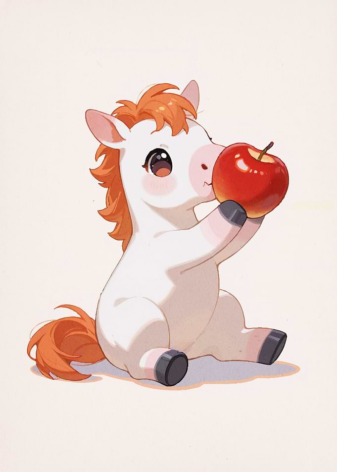 Cute Pony Apple